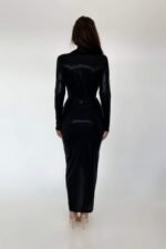 Ailiyah Metallic V-neck Slit Midi Dress - Image 19