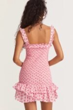 Angelo Printed Shirred Strap Mini Dress - Image 3
