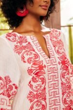 Antonia Embroidered Slip Midi Dress - Image 11