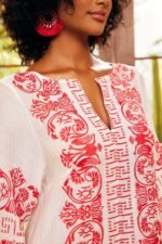 Antonia Embroidered Slip Midi Dress - Image 6