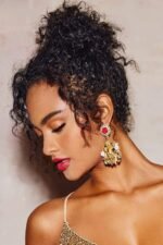 Baroque Cupid Angel Earrings - Image 4