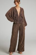 Betty V-neck Plisse Set