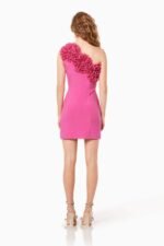 Cecilia Flower One-shoulder Mini Dress - Image 7