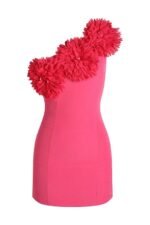 Cecilia Flower One-shoulder Mini Dress - Image 8