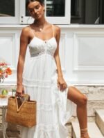 Cora Lace Trim A-line Maxi Sundress - Image 2