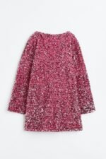 Coral Sequins Tie-back Mini Dress - Image 13