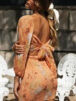 Dana Printed Smock Bodycon Mini Dress - Image 3