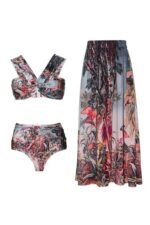 Dana Printed Three-pieces Swim Set - Image 4