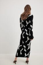 Darlene Jacquard Knit Maxi Dress - Image 4