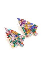 Diamante Christmas Tree Earrings - Image 3