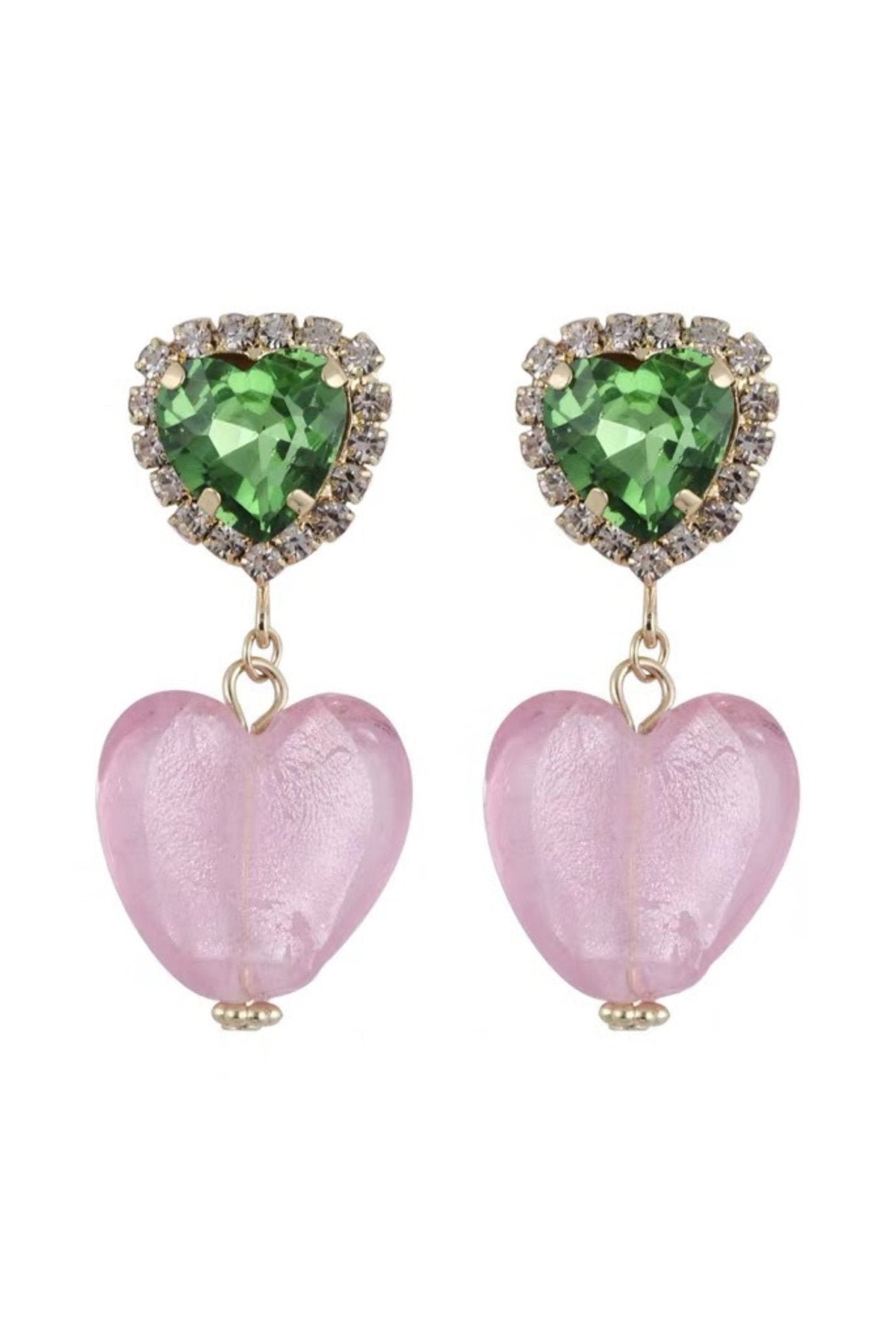diamante-heart-contrast-drop-earrings-sa00209151479-pink-sunfere-990134 Diamante Heart Contrast Drop Earrings - Image 1
