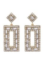 Diamante Retro Drop Earrings - Image 2