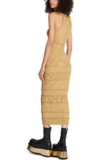 Donna Embroidered Turtleneck Midi Knit Dress - Image 4
