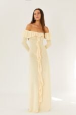 Donna Off-shoulder Ruffle Maxi Dress - Image 4