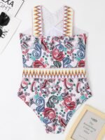 Edith Paisley Printed Swimsuit - Image 3