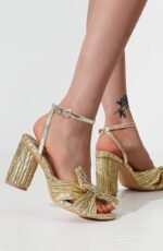 Edna Bow-tie Heel Sandals - Image 3