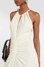 Edna Halter Gathered Maxi Dress - Image 2