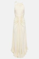Edna Halter Gathered Maxi Dress - Image 9