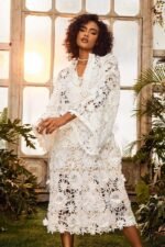 Eliza Floral Lace Maxi Kaftan