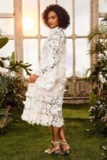 Eliza Floral Lace Maxi Kaftan - Image 4