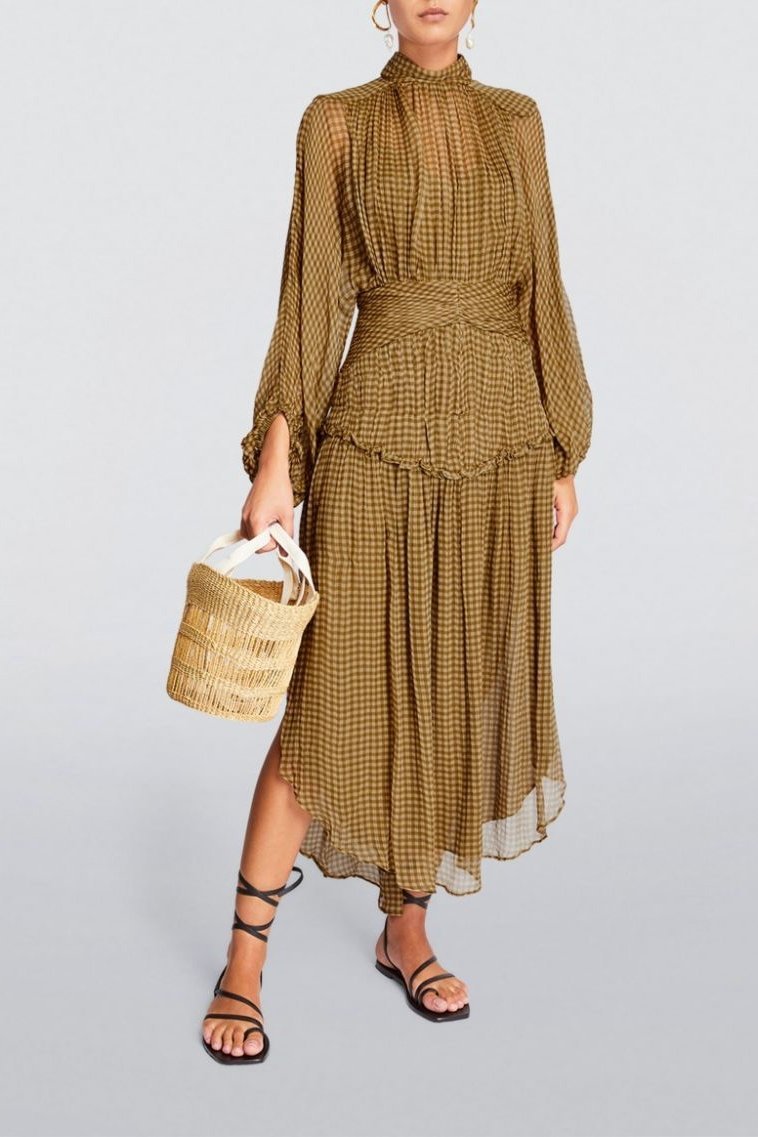 eliza-plaids-printed-chiffon-belted-midi-dress-sd00209171523-brown-s-sunfere-880710 Eliza Plaids Printed Chiffon Belted Midi Dress - Image 1