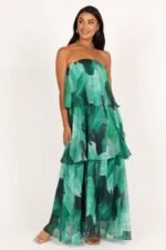 Elsie Printed Layered Strapless Maxi Dress - Image 2