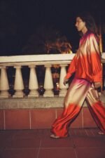 Eroline Printed Gradient Satin Set - Image 2