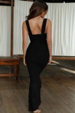 Ethel Gathered Flare Mesh Midi Dress - Image 11