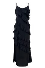 Eve Chiffon Ruffled Maxi Slip Dress - Image 14