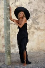 Eve Chiffon Ruffled Maxi Slip Dress - Image 9