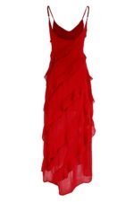 Eve Chiffon Ruffled Maxi Slip Dress - Image 8