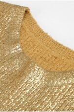 Freda Textured Metallic Knit Sweater - Image 10