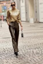 Freda Textured Metallic Knit Sweater - Image 3