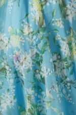 Ginny Printed Ruffle Lace Up Chiffon Maxi Dress - Image 3