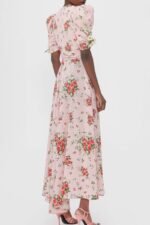 Hanna Printed Puff Sleeve Maxi Dress - Image 2