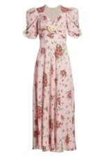 Hanna Printed Puff Sleeve Maxi Dress - Image 9