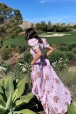 Hanna Printed Puff Sleeve Maxi Dress - Image 6