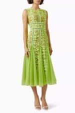 Heather Embroidered Lace Midi Dress - Image 2