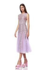 Heather Embroidered Lace Midi Dress - Image 6