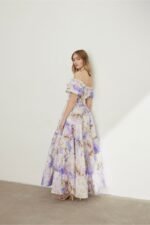 Heather Printed Ruffle Tiered Maxi Dress - Image 3