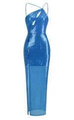Hedy Sequins Cut-out Slit Maxi Dress - Image 5