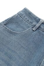 Heidi Splice Tassel Denim Mini Skirt - Image 6