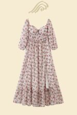 Helena Printed Embroidered Off-shoulder Maxi Dress - Image 6