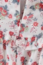 Helena Printed Embroidered Off-shoulder Maxi Dress - Image 5