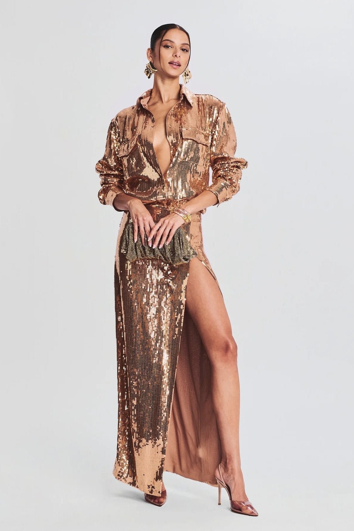 heloise-sequins-high-slit-set-ss00209151468-gold-xs-sunfere-603038 Heloise Sequins High Slit Set - Image 1