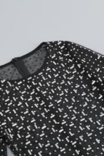 Ina Diamante Mesh Slit Maxi Dress - Image 7