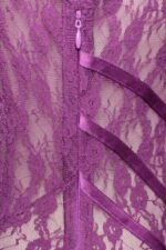 Joanna Lace Gathered Mini Dress - Image 6