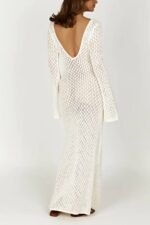 Josie V-neck Cut-out Knit Maxi Dress - Image 16