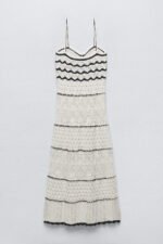 Nan Contrast Crochet Maxi Slip Dress - Image 8