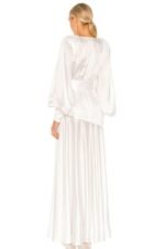 Phoebe V-neck Belted Slit Maxi Dress - Image 6